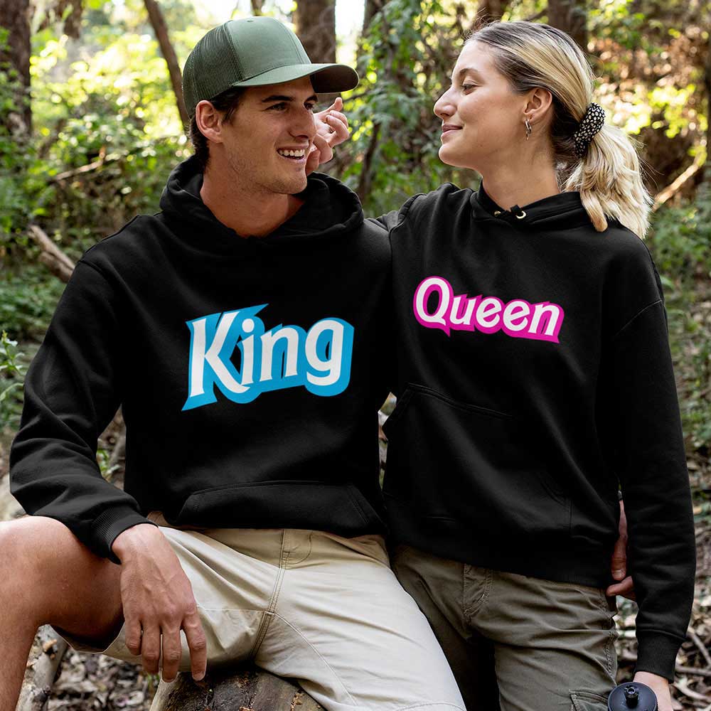 Felpe di coppia king e queen